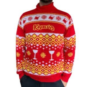 Kahlúa Christmas sweater Red and Yellow Sweater